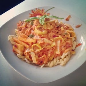 Rezept: Pasta mit Shrimps