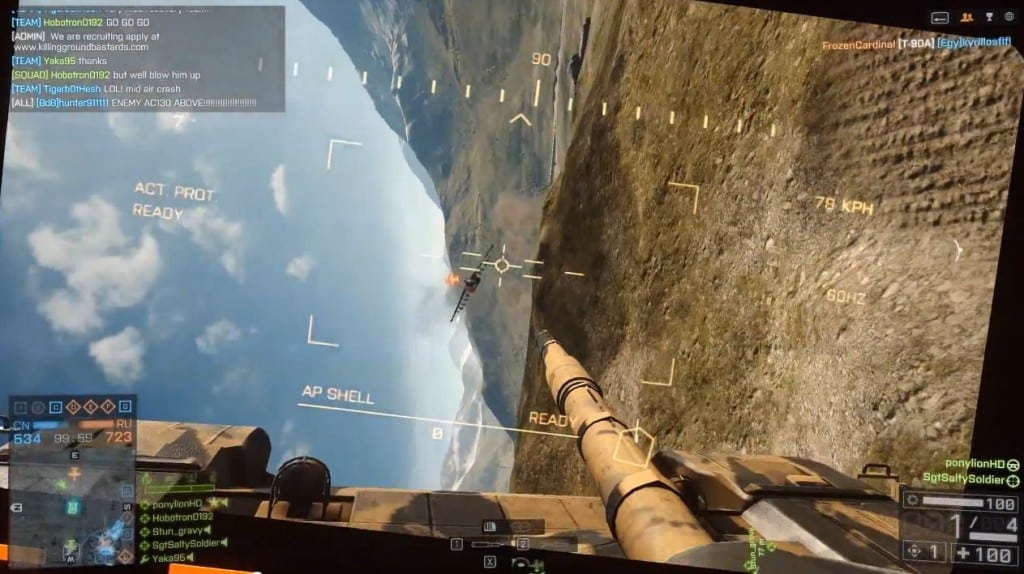 Battlefield 4 Flying Tank - Peek-A-Boo